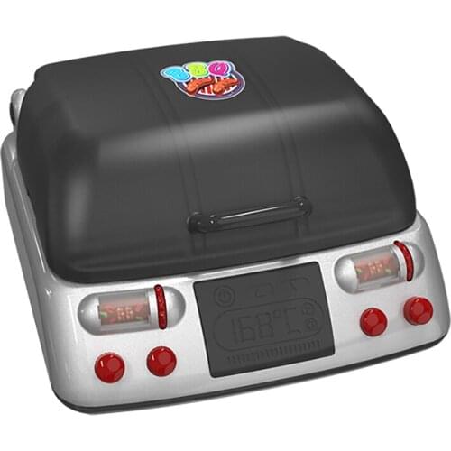 Kitchen Pretend Play Toys Simulation Electric BBQ Grill Sausage Wing Tomato Sauce Cooking Machine for Child