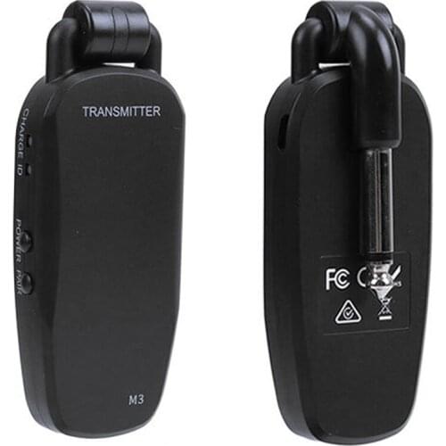 Professional Wireless Guitar Bass Transmitter Receiver System Rechargeable Portable Audio Transmitter for Electric Guitar Bass