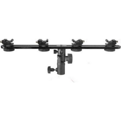 Pro Flash Hot Shoe with four (4) flash mount head Umbrella Holder adapter mount