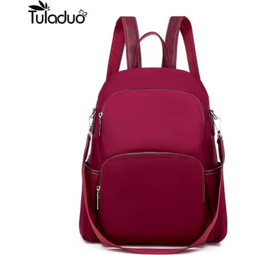 Fashion Waterproof Oxford Women Anti-theft Backpack High Quality School Bag For Women Multifunctional Oxford Casual Travel Bags