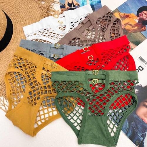 Sexy Underwear Women Panties Girl Briefs Sexy Lingerie Erotic Hollow Out Shorts Female Underpants Thong Sex Intimates Panties