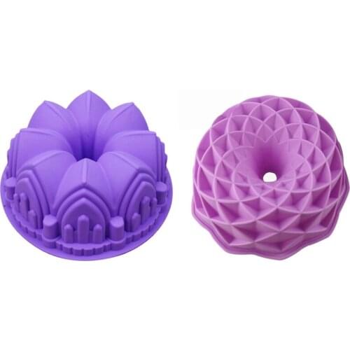 2PCS Silicone Cake Mold Reusable Muffin Cookies Fondant Chocolate Mold Bread Bakeware DIY Pastry Baking Tool Kitchen Accessories