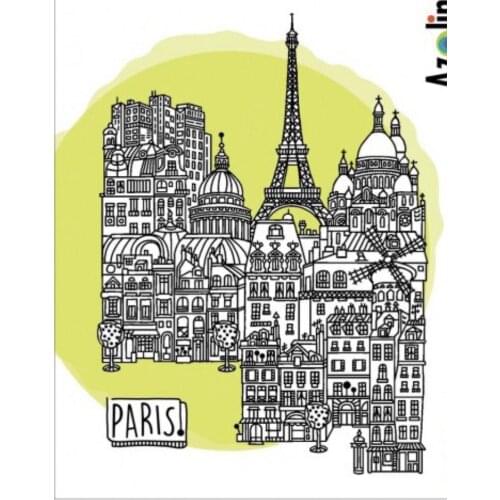 11x16 castle Transparent Clear Silicone Stamp Seal for DIY scrapbooking photo album Decorative clear stamp