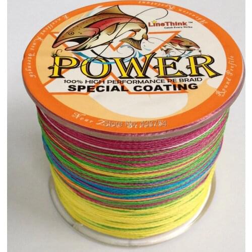 STRONG 4 Strands PE Braided Fishing Line 500m Japanese Multicolor Multifilament Fishing line 10lb-100 LB fishing line