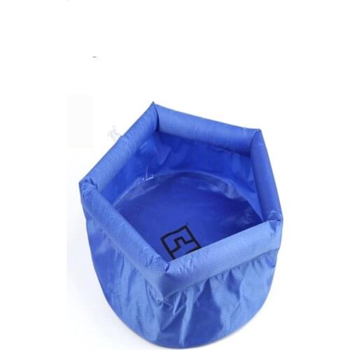 Folding water basin outdoor tourism wash foot basin thickened wash basin bucket 8l at 6622