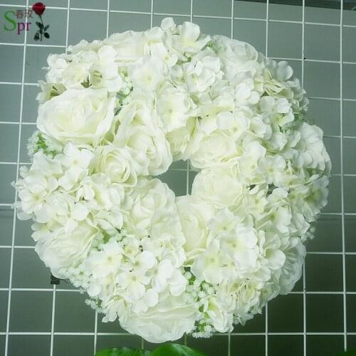 SPR free shipping 40CM DIA. Wedding occasion Rose Flower Wreath ring Party Floral garlands flower Accessories