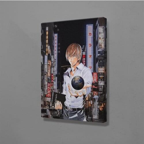 Light Yagami Manga Death Note Anime Canvas Manga Home Decor Painting Wall Art Decoration Prints Dorm Living Room Bedroom Poster