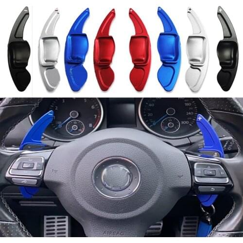 For VW Golf 5 6 MK6 GTI R Jetta MK5 Passat B6 B7 CC Polo Sharan Tiguan Seat Leon DSG Steering Wheel Paddle Extension Shift Cover