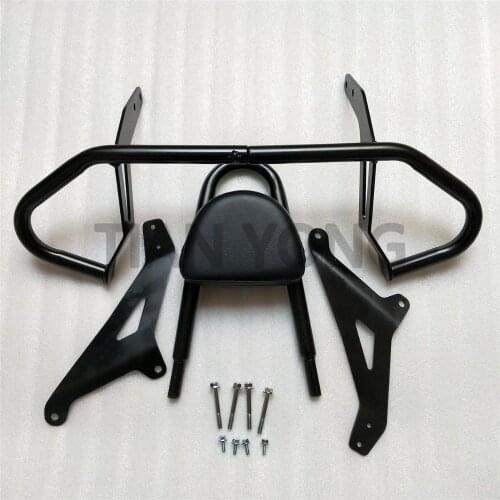 Motorcycle High Quality For Yamaha XVS1300 XVS 1300 Luggage Rack Backrest Refit Highway Crash Bar Safety Rear Passenger Seat