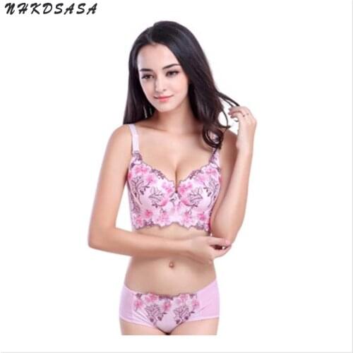 Underwear Womens Lingerie Set Luxury Sexy Thong France Embroidered Lace Push Up Bra And Panty New Fashion Brassiere Intimate