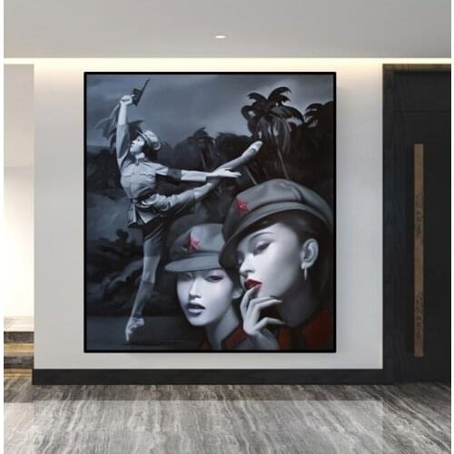 Famous Chinese Lv Yanjun Limited Huge Sizes by Hand Made Oil Painting on Canvas for Wall Painting