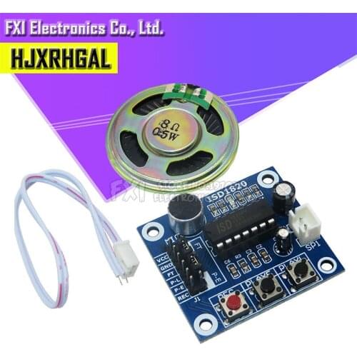 1pcs ISD1820 recording module voice module voice board telediphone module board with Microphones + Loudspeaker for new