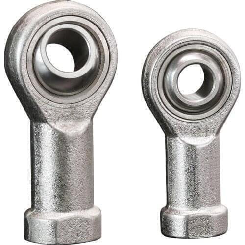 2PCS SSI12T/K 10mm Bore Diameter Stainless Steel Rod End Bearing M12x1.75 Thread Self-Lubricating Rod Ends