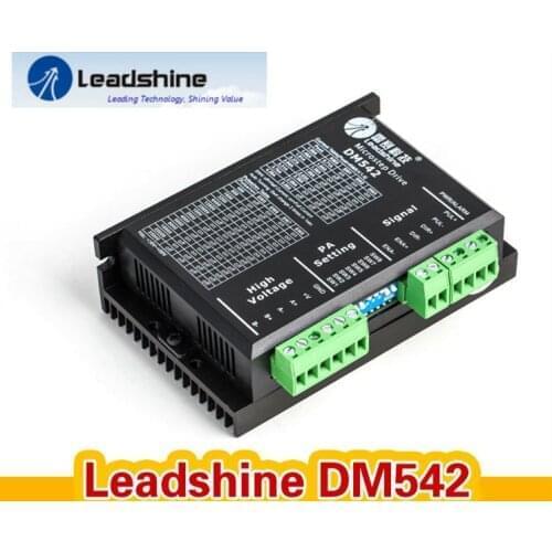 3pcs/lot Leadshine DM542 CNC Stepper Drive 2ph 1~4.2A 20~50VDC Matching Nema23 34 Original Leadshine M542 motor driver