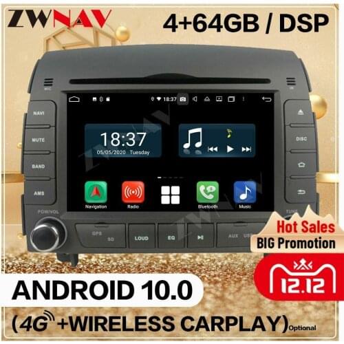 4+128G 2 Din For Hyundai sonata NF 2005 2006 2007 2008 Android 10 Screen Player Audio Radio GPS Navigation Head Unit Auto Stereo