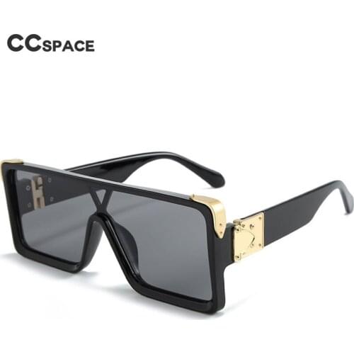 46212 Retro Square Siamese Sunglasses Men Women Avant-garde Sunglasses European American Personality Street Sunglasses UV400