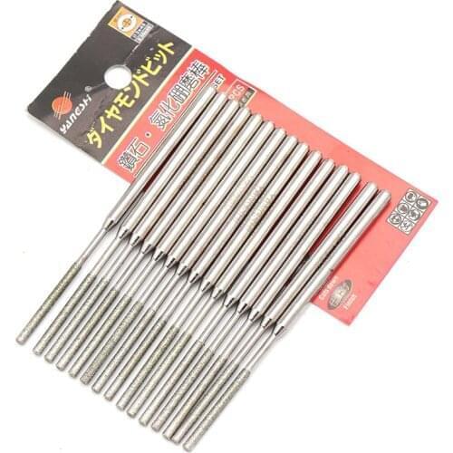 5pcs 1.5mm-8mm Cylinder Grinding Head Cutting Jade Glass Stone Ceramic Diamond CBN Point Bit Set Rotary Carving Tools PTYZ