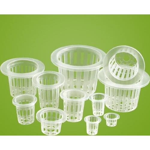 50Pcs Plant Grow Mesh Pots Net Nursery Cup Hydroponic colonization Mesh Basket Holder Aeroponic Vegetable Planting Soilless