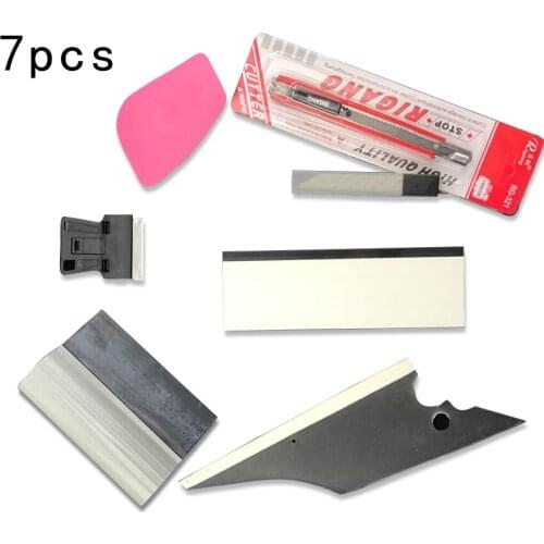 7Pcs Car decals Tinting Cleaning Tool Kits Vinyl Wrapping Tools Universal For all types of window tint film