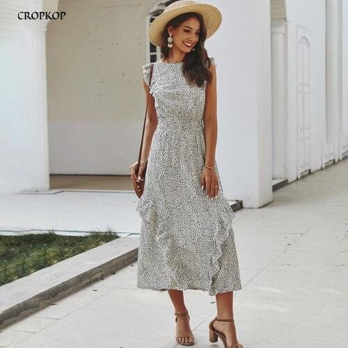 CROPKOP Red Summer Dresses