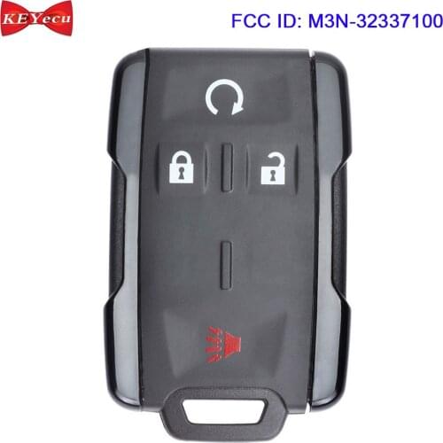 KEYECU for Chevrolet Colorado Silverado Tahoe for GMC Canyon Sierra Yukon Remote Key Fob 315MHz M3N-32337100 4 Button