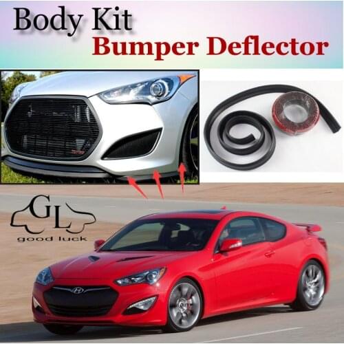 For Hyundai Rohens / Genesis Bumper Lip / Front Spoiler Deflector For TopGear Friends Car Tuning View / Body Kit / Strip Skirt