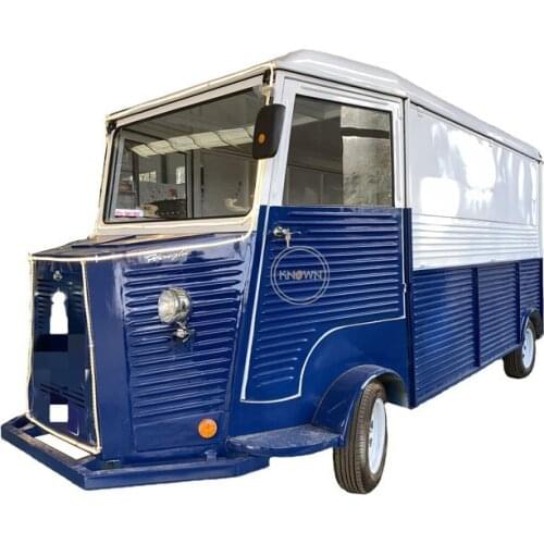 Electric Vintage Concession Fast Food Cart Hot Dog Truck Ice Cream Vending Van Car Trailer for Sale United States Standards