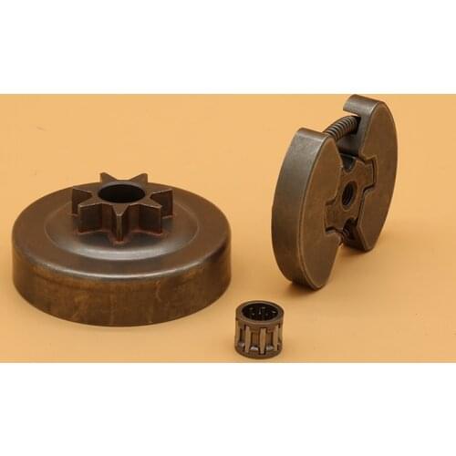 Fit 325" 7T Clutch Drum Sprocket Bearing Kit For HUSQVARNA 235 E 240 136 137 141 142 36 41 Garden Chainsaw Replacement Parts