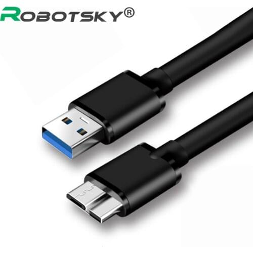 USB 3.0 Type A to Micro B Cable For Samsung S5 Note3 Micro B Charge Cabo External Hard Drive Disk HDD USB HDD Data Wire Cord