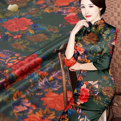 1.3 Meter X 1 Meter Stretch Satin Wide Vintage Chinese Silk Fabrics