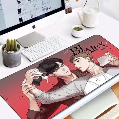 Bj Alex Mouse Pad Pad Xxl Anime Mouse Cute Carpet Game Kawaii Pad Desktop Computer Hot Big Keyboard Gamer Girl Pad Accessories