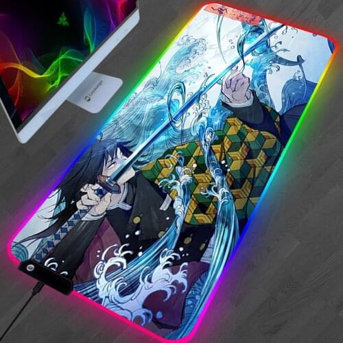 XL Demon Slayer:Kimetsu no Yaiba Mouse Pad Teclado Gamer Computer Desk Mat Gaming Accessories Varmilo Anime Carpet LOL Mousepad