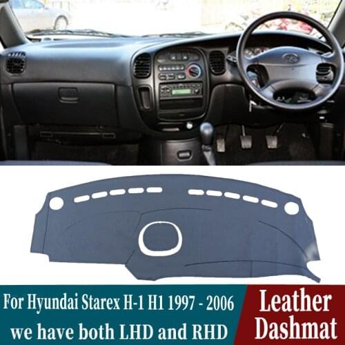 Leather Dashmat Dashboard Cover Pad Dash Mat Carpet Car-Styling accessories For Hyundai Starex H-1 H1 1997 1998-2004 2005 2006