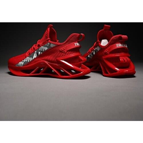 Running Shoes for Men Sneakers Luminous Hollow Out Sole Red Black White Male Luxury Shoe Outdoor Sports Trainer Fashion Loafers