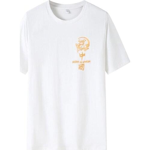 2021 Summer Men Summer Cotton T-Shirt Men Casual Short Sleeve O-Neck T Shirt Comfortable Tees