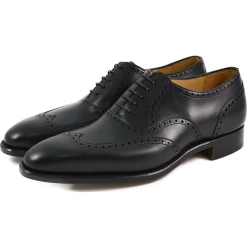 Oxfords Brogue Genuine Leather Formal Shoes Style Business Wedding Man Shoe Handmade Designer Dress Best Men Shoes