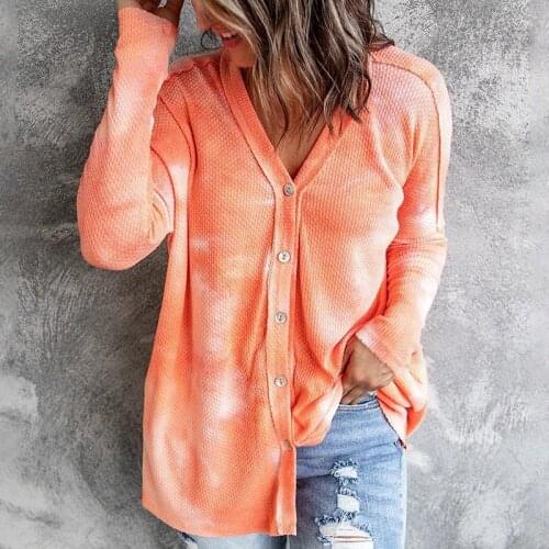 Autumn Cardigan Sweater Long Sleeve Knitted Sweater V-neck Loose Women Sweaters Cardigan Casual Jacket Tops Female Clothing