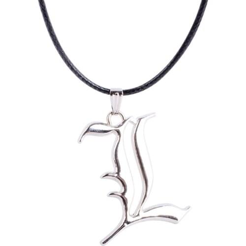 Death Note Double L Non-mainstream Necklace Smart Anime Fashion Jewelry Pendant Cosplay Unisex Accessories