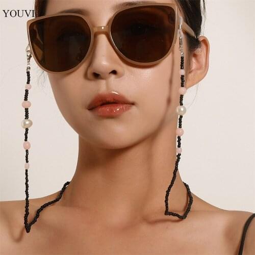 YOUVI Anti-Lost Eyeglass Strap Beaded Mask Chain Fashion Reading Glasses Sunglasses Spectacles Holder Neck Cord Jewelry Charm