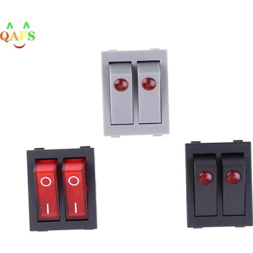 RK1-23 Oil Heater Switch ON/OFF Rocker Switch 250V/16A With Double Buttons 1Pcs