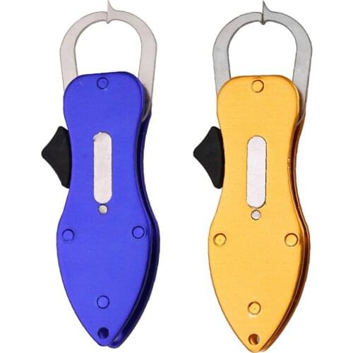 Fishing Gripper with Aluminum Alloy Fish Lip Holder Clamp Pliers Gripper Control Fishing Tackle Catch Unhooking Device