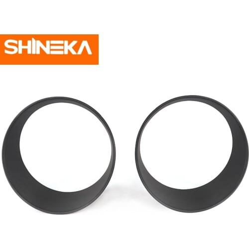 SHINEKA Lamp Hoods For Jeep Wrangler JL Accessories 2018 ABS