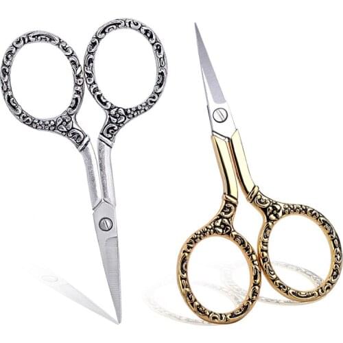 SHWAKK Embroidery Scissors Stainless Steel Sharp Stork Scissors Handicraft Household Embroidery Fabric Cut Sewing Tool