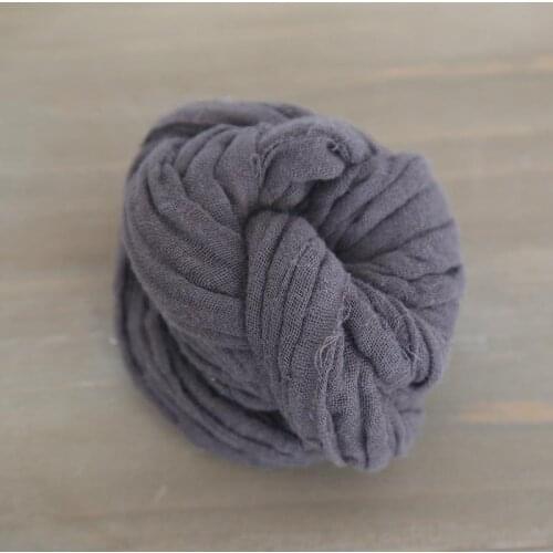 Dark Grey Baby Boy Stretch Wrap Photo Props Knit Stretch Wrap Baby Cheese cloth Soft Crinkle Layering Fabric Photography props