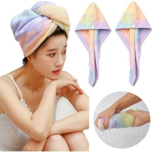 Magic Instant Dry Hair Towel Quick Dry Towels Microfiber Fabric Dry Hair Hat Shower Cap Lady Turban Bath Towel Absorbent