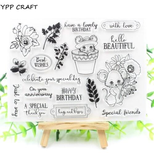 YPP CRAFT With Love Transparent Clear Silicone Stamp/Seal for DIY scrapbooking/photo album Decorative clear stamp 574