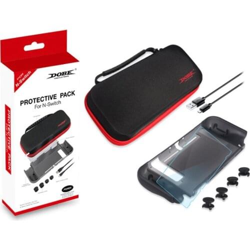 Hard Shell Storage Bag Kit for Nintendo Switch Console Joy Con Controller Travel Screen Protective Pack Case Game Card Slot