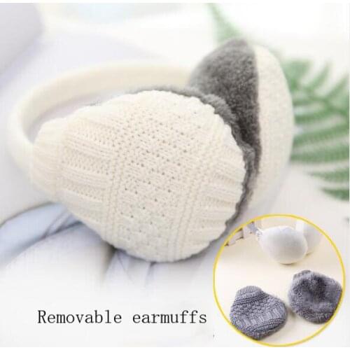 Winter Earmuffs Men Women Knitted Earmuffs Winter Warm Plush Ear-cap Outdoor Skiing Accessories Keep Ears Warm