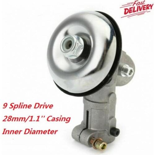Gearhead Gearbox 28mm 9 Spline Lawn Mower Gear Head for Various Strimmer Trimmer