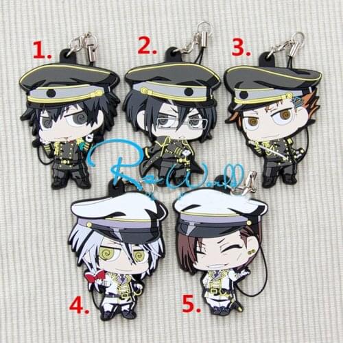 1pcs Anime Keychain Psycho-Pass Shinya Kogami Tsunemori Ginoza Nobuchika Kagari Shu Resin Rubber Pendant Keyrings Nice Collect